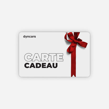 La carte cadeau dyncars, offrez le choix à vos proches et amis